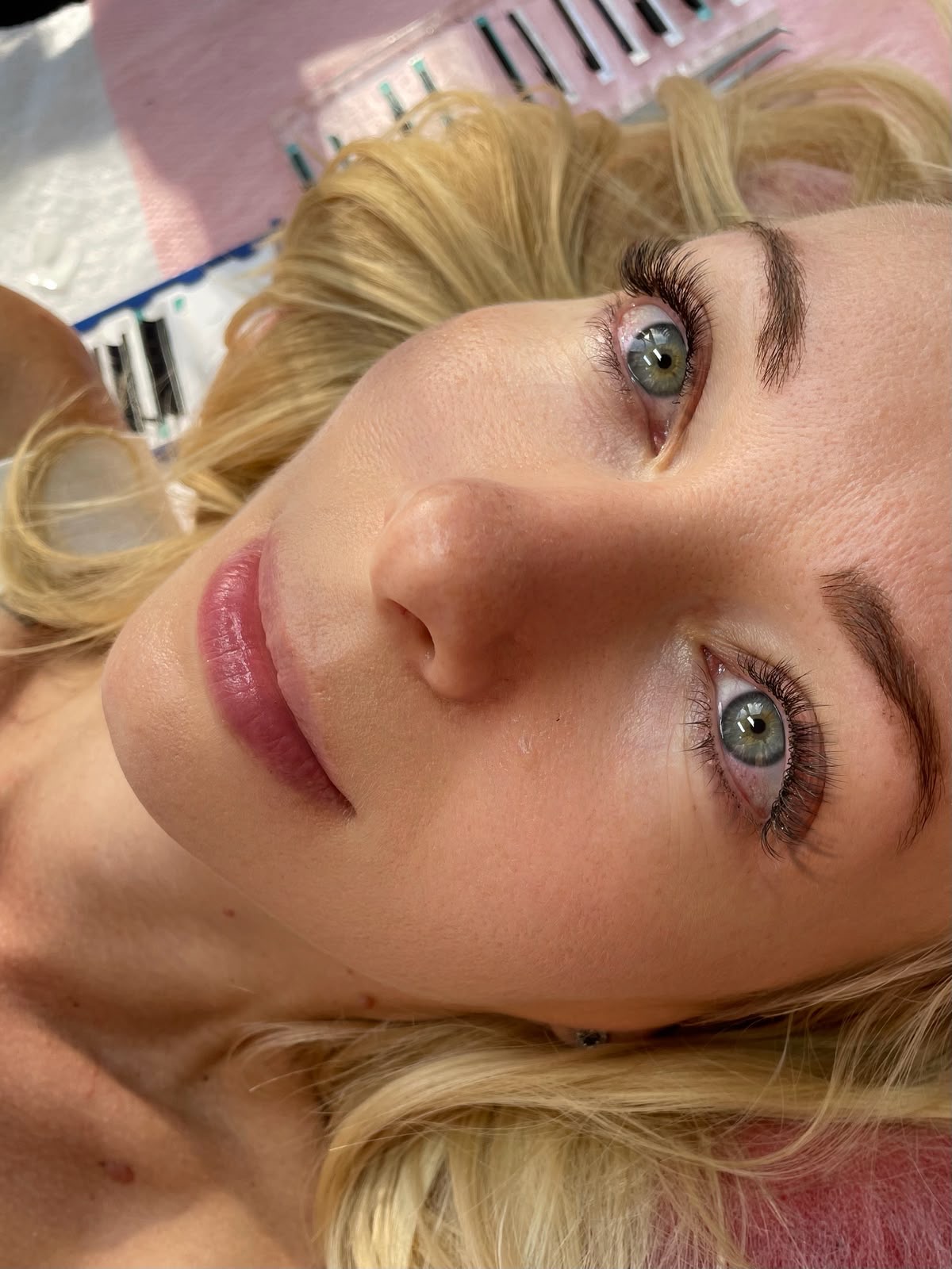 Natural lash lift result